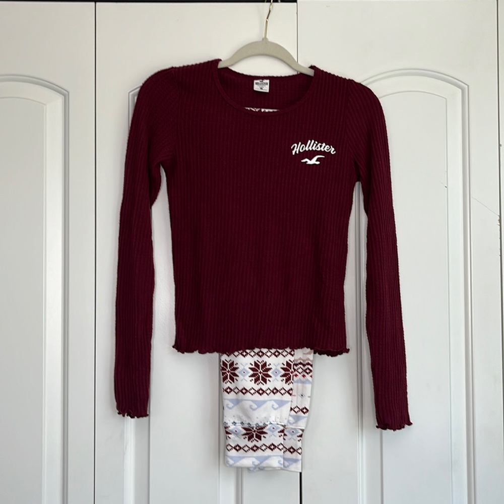 Lightly used Hollister Christmas pajama set